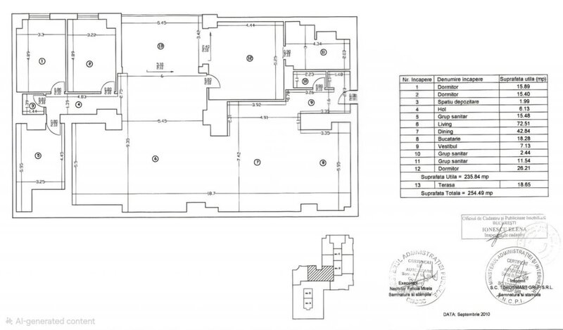 UpGround, 0% comision, penthouse 250 mp, living 116 mp, semifinisat.